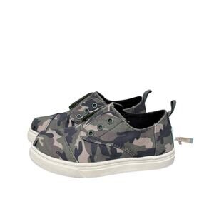 NIB! Toms Tiny Boys Cordones Cupsole Classic Camo Sneaker - Size Toddler 10
